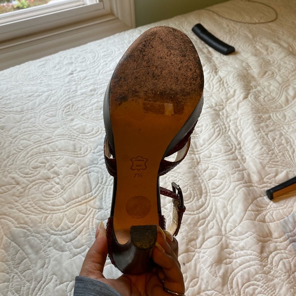 Alexandre Birman python red platform heels - Picture 4 of 6